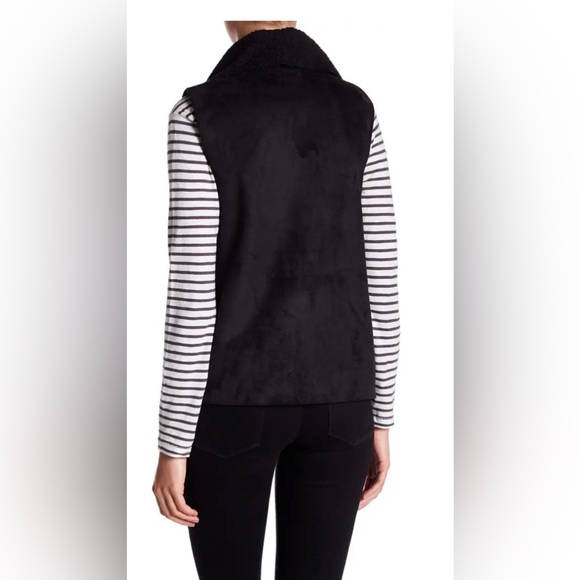 Women’s Faux Suede & Faux Shearling Lined Vest- size large- $25 - Picture 4 of 4